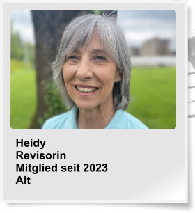 Heidy Revisorin Mitglied seit 2023 Alt